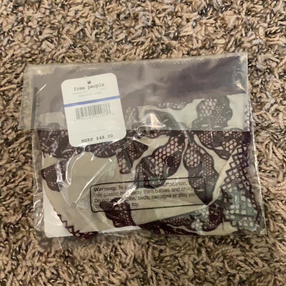 Free People Boho Alia Bralette Bohemian Floral Bra - Picture 7 of 7